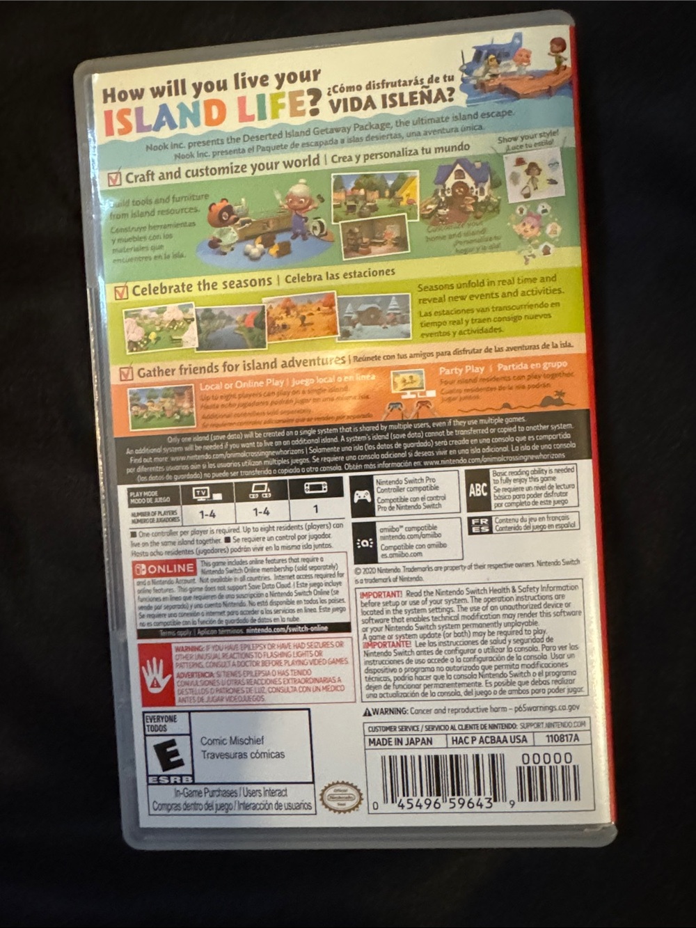 Nintendo Switch Animal Crossing New Horizon Rated E - Picture 2 of 4